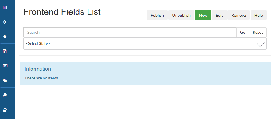 frontendfieldslist