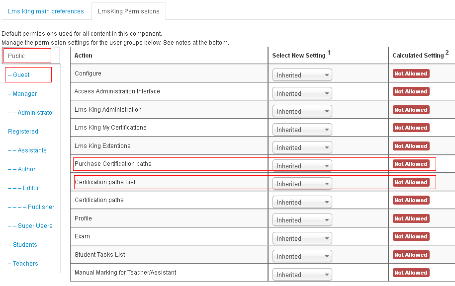 ACL-permissions