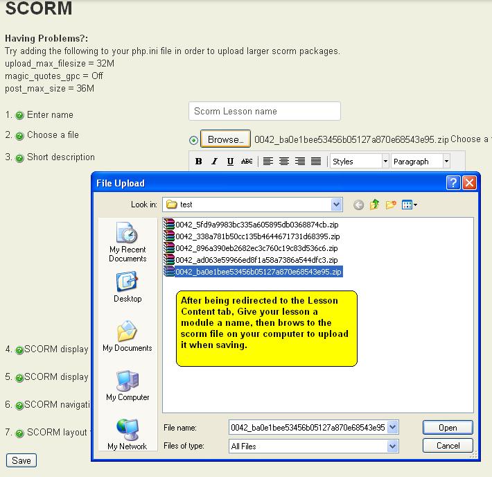 faq scorm 7